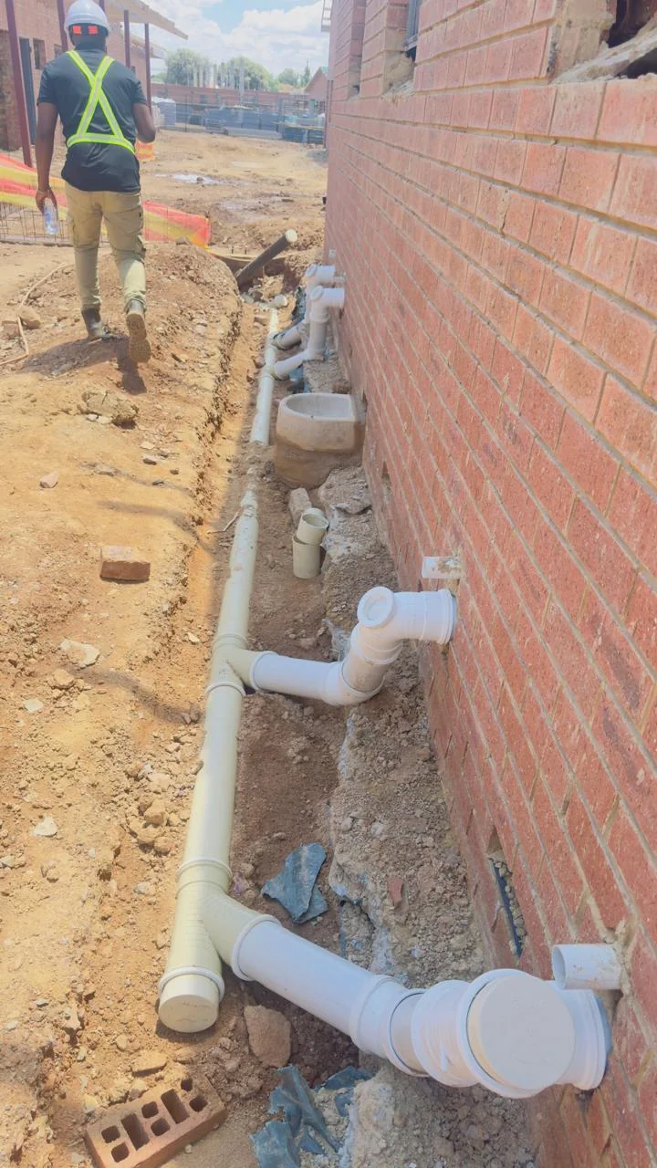 Plumbing pipes installation project by KEPD